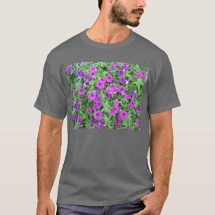 Lila Petunias Adult Dark T - Shirt