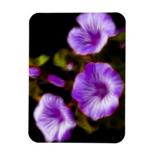 Lila Petunias Magnet