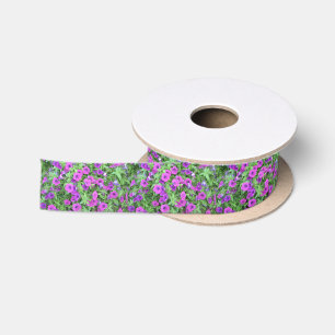 Lila Petunias-Ribbon Satinband