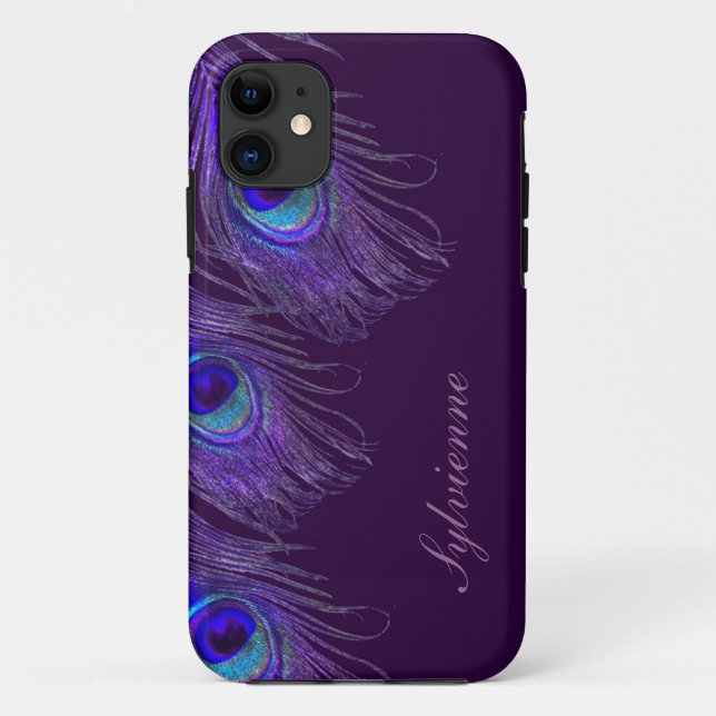 lila Pfau iphone 5S Kasten Case-Mate iPhone Hülle (Rückseite)