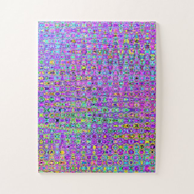Lila Pfau Puzzle (Vertikal)