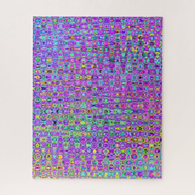 Lila Pfau Puzzle (Vertikal)
