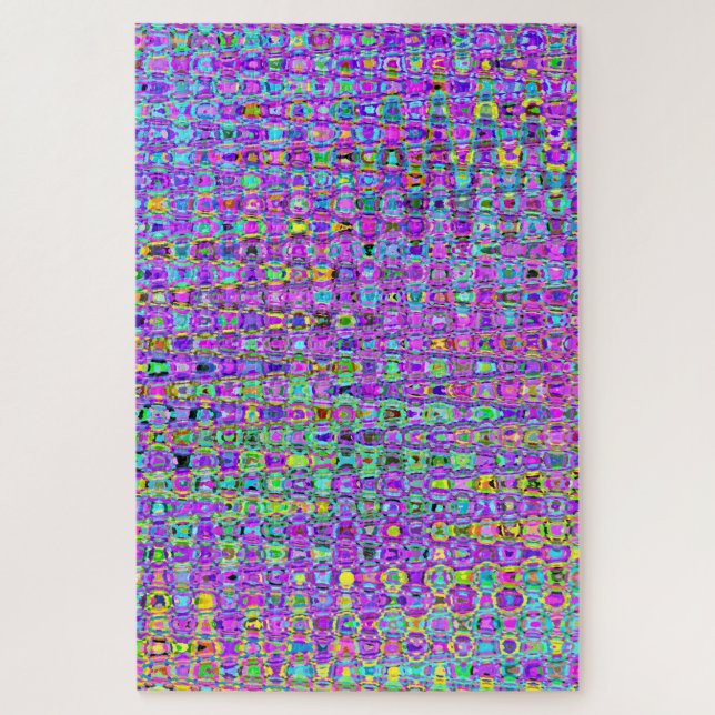 Lila Pfau Puzzle (Vertikal)