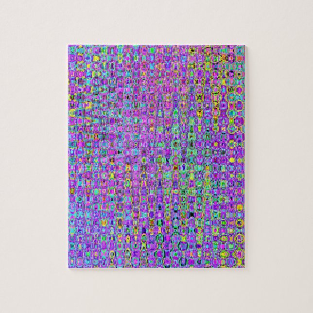 Lila Pfau Puzzle (Vertikal)