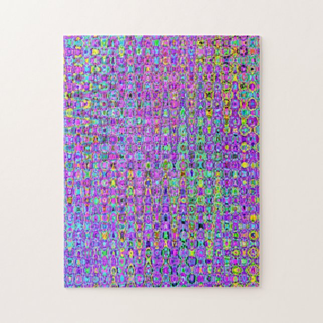 Lila Pfau Puzzle (Vertikal)