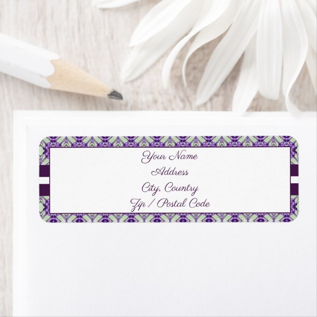 Lila Pfefferminze grün und weiß (Insitu)