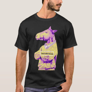 Lila Pferd Grafik /motivierende Zitate T-Shirt