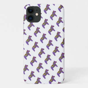 Lila Pferd iPhone Case