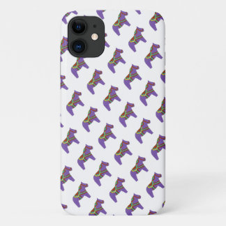 Lila Pferd iPhone Case