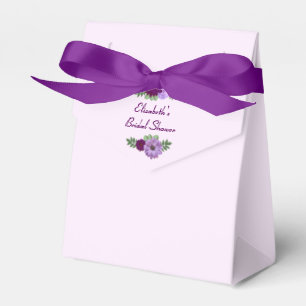 Lila Pfingstrosen-Blumen-Braut-Party Geschenkschachtel