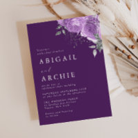 Lila Pflaume Violette Florale Hochzeit