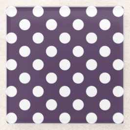 Lila Pflaumenspalte Glasuntersetzer