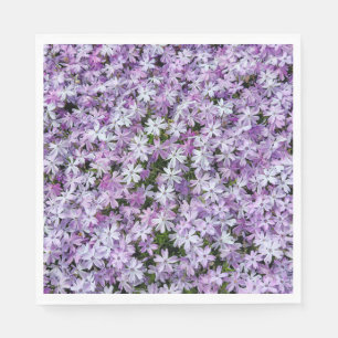Lila Phlox-Blume Serviette