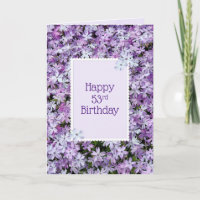 Lila Phlox für den 53. Geburtstag