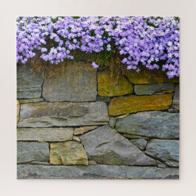 Lila Phlox und Rocks Puzzle (Vertikal)