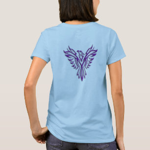 Lila Phoenix-Anstieg T-Shirt