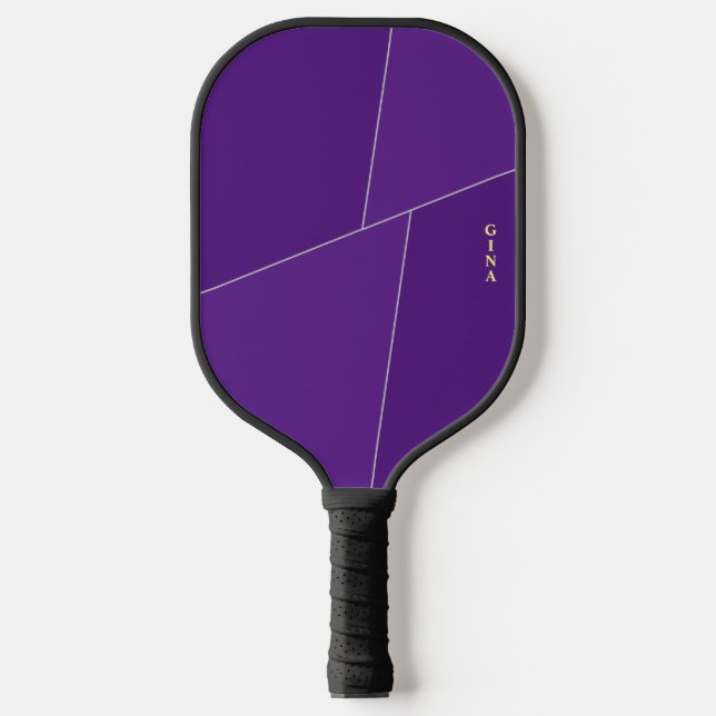 Lila Pickleball-Paddel Personalisiert mit Name Pickleball Schläger (Vorderseite)