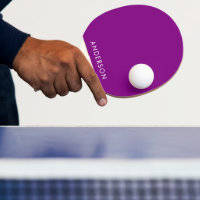 Lila Ping Pong Paddle mit Individuelle Name