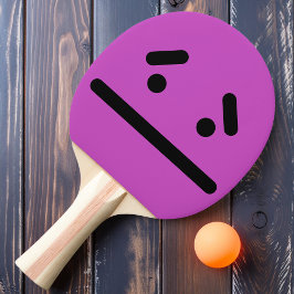 Lila Pingpong Paddle Paddel mit ungeschliffener Ob Tischtennis Schläger