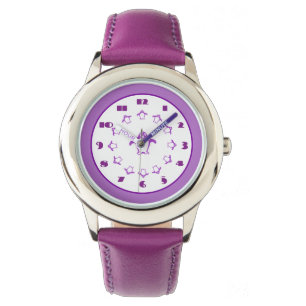Lila Pinguine Watch Armbanduhr