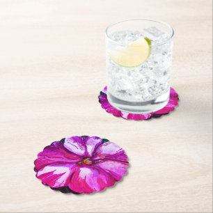 Lila Pink Balsam Blume Drink Untersetzer