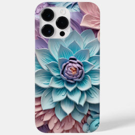 LILA PINK BLUE 3-D PAPIER SEHEN BLUME Case-Mate iPhone 14 PRO MAX HÜLLE