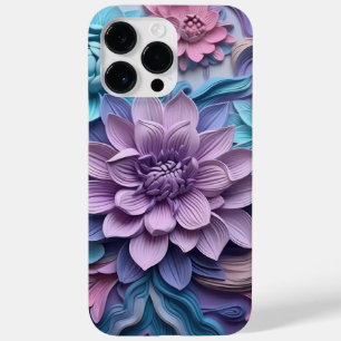 LILA PINK BLUE 3-D PAPIER SEHEN BLUME Case-Mate iPhone 14 PRO MAX HÜLLE