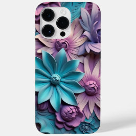 LILA PINK BLUE 3-D PAPIER SEHEN BLUME Case-Mate iPhone 14 PRO MAX HÜLLE
