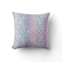Lila Pink Blue Leopard Ombre Sparkle  