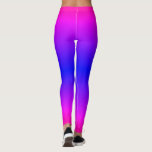 Lila Pink Blue Neon Leggings Gradient Party<br><div class="desc">Lila Pink Blue Neon Gradient Ombre Moderne MIGNED Design Leggings</div>