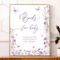 Lila Pink Butterfly Wildblumen Bücher für Baby