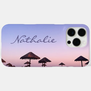 Lila Pink California Beach Sunset Individuelle Nam iPhone 16 Pro Max Hülle