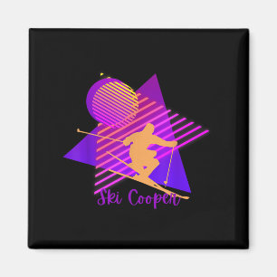 Lila Pink Colorado Ski Cooper Leadville C Magnet