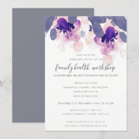 LILA PINK INK WATERCOLOR FLORAL WORKSHOP-VERANSTAL