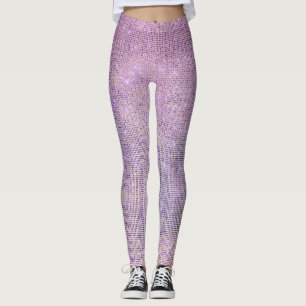 Lila Pink Lilac Grill Funkelnd Sequel Diamond Leggings