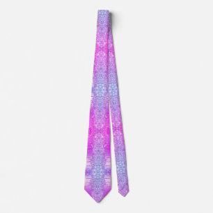 Lila Pink Neon Glitzer Funkelnd Neck Tie Krawatte