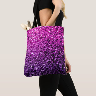 Lila Pink Ombre Imitate Glitzer Glitzern