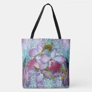 Lila Pink Orchid Floral Aquarell