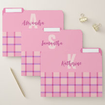Lila Pink-Pastell-Monogramm geprüft