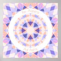 Lila Pink Per Aspera Ad Astra Sterne Motivierend