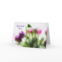 LILA PINK TULIPS MUTTER'S DAY CARD