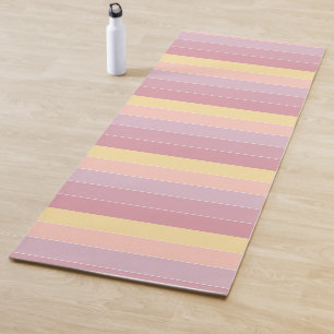 Lila Pink Yellow Pastellfarben Sport Fitness Yogamatte
