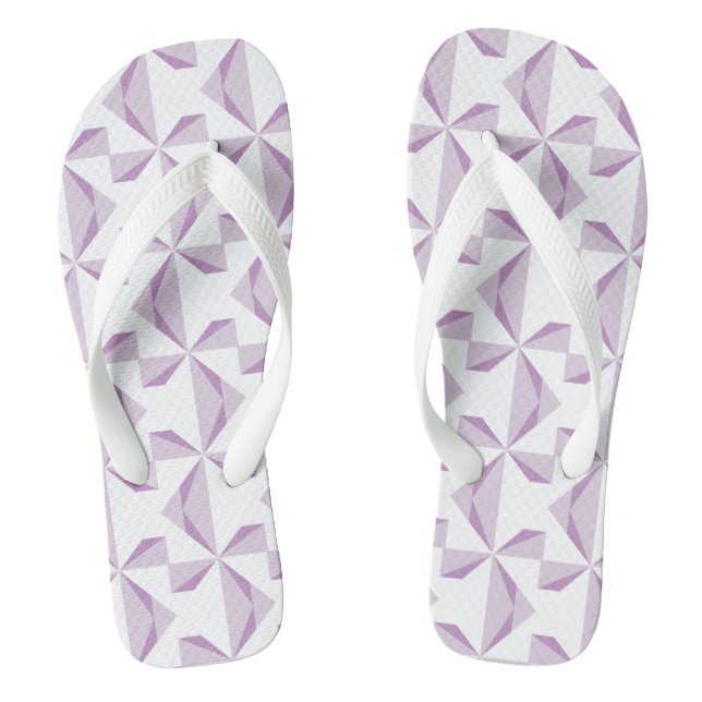 Lila Pinräder Flip Flops (Fußbett)