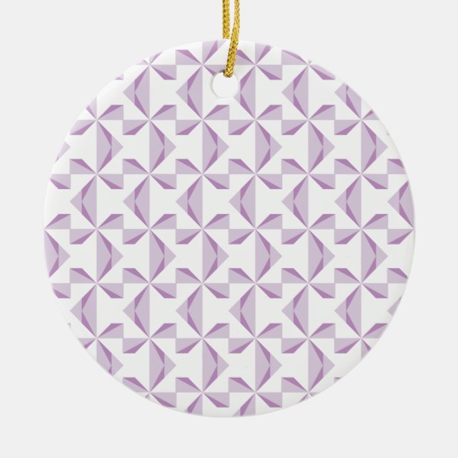 Lila Pinräder Keramik Ornament (Vorne)