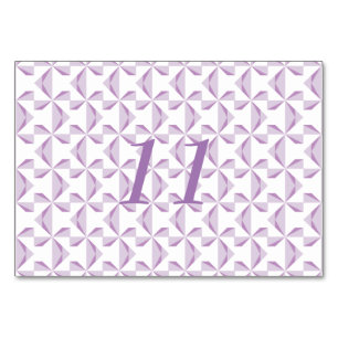 Lila Pinräder Tischnummer