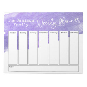 Lila Pinselstrich Notizblock