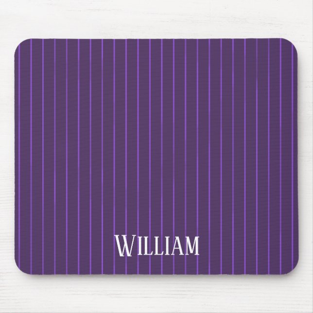 Lila Pinstreifen Mousepad (Vorne)