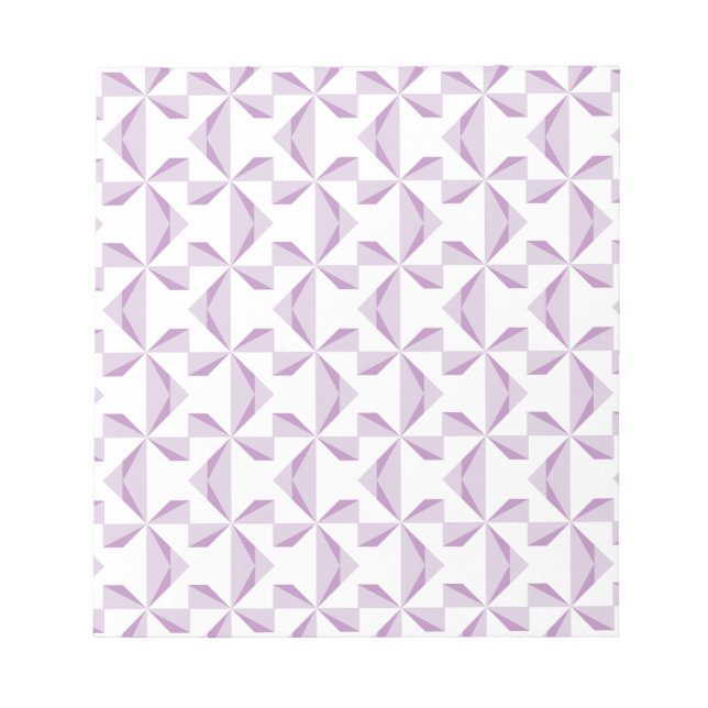 Lila Pinwheels Scrapbook Notizblock (Vorderseite)