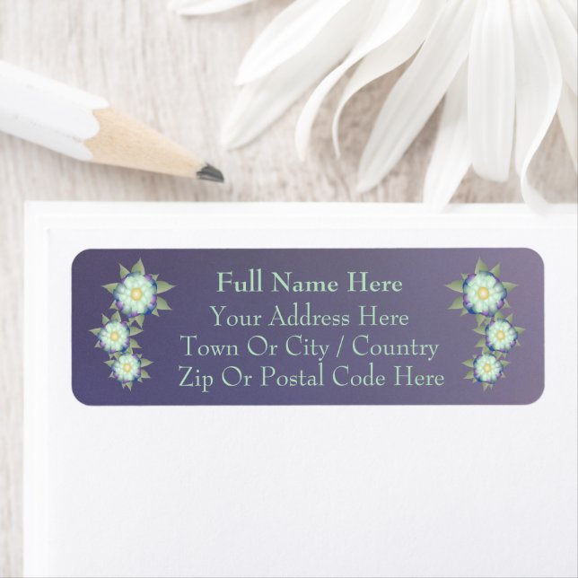 Lila Plane mit Aquamarin (Insitu)