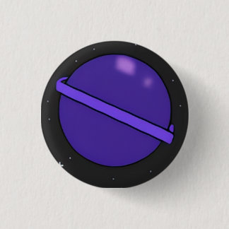 Lila-Planet-Abzeichen Button